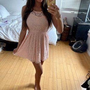 Pink Lace Dress
